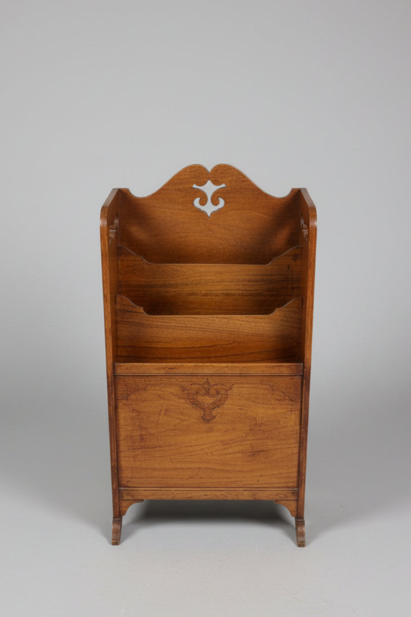 Edwardian Oak Newspaper/Magazine Rack