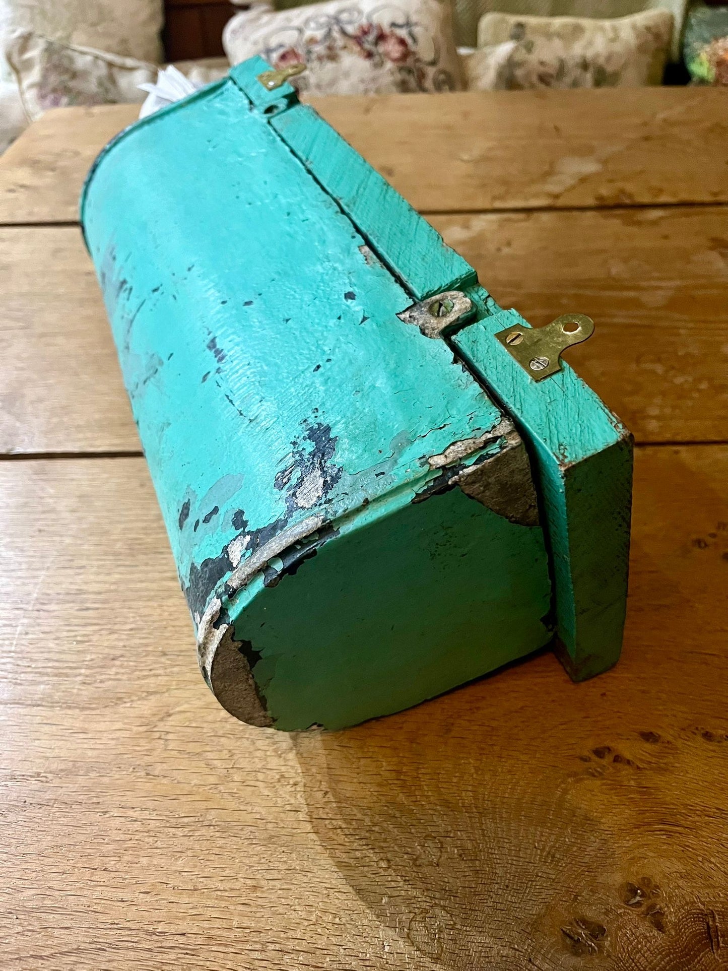 Vintage painted wall mounted Post/Newspaper holder