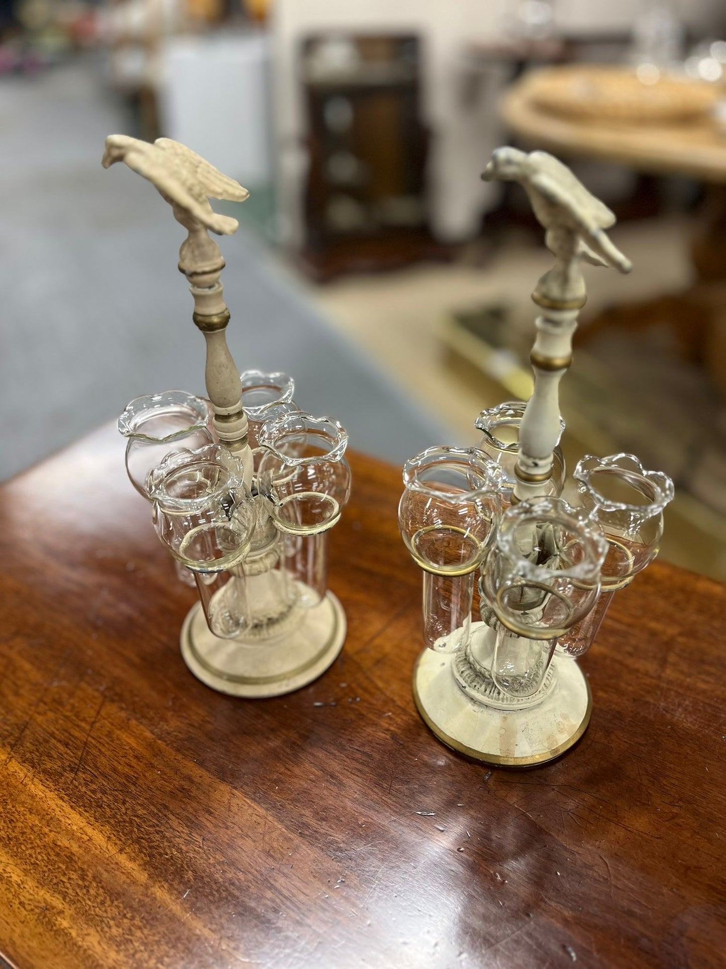 Pair of American Mid-Century Epergnes Centrepieces