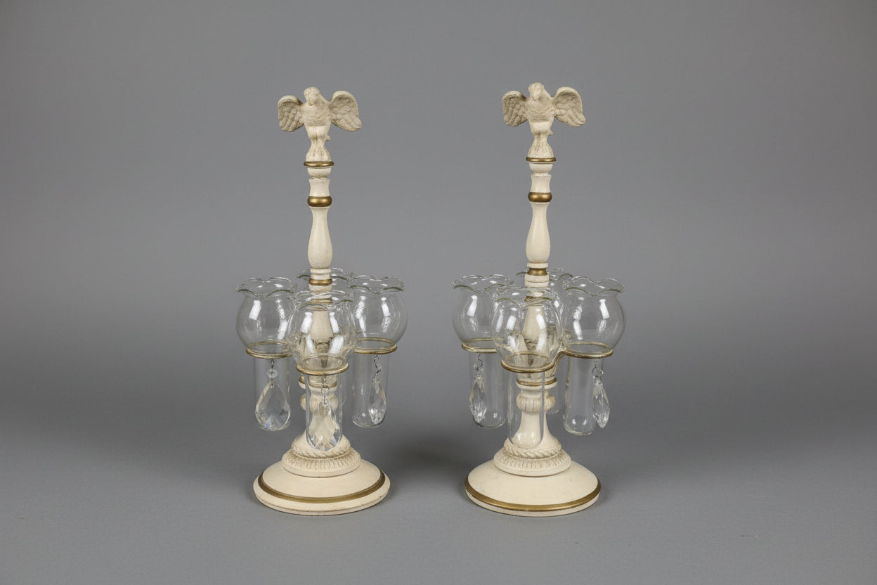 Pair of American Mid-Century Epergnes Centrepieces