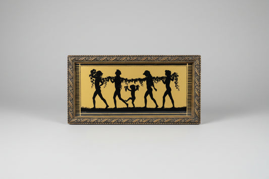 'Autumn' by Fidus, Hugo Hoppener, reverse painted silhouette 1891