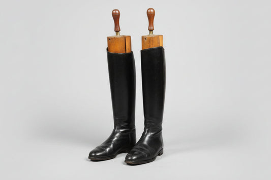 Antique Cavalry Boots made for Lt. Alfred Hind Robinson, 1880s with provenance