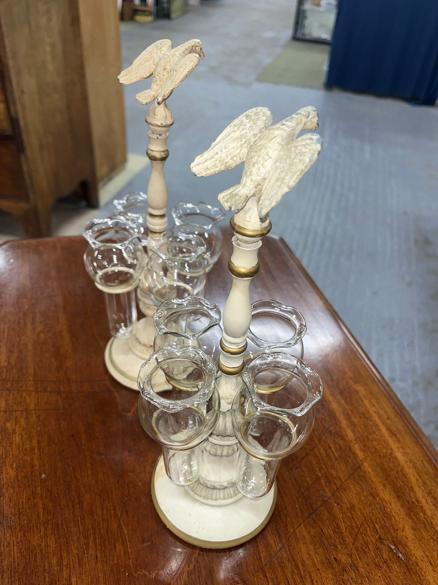 Pair of American Mid-Century Epergnes Centrepieces