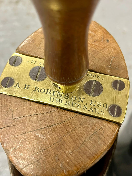 Antique Cavalry Boots made for Lt. Alfred Hind Robinson, 1880s with provenance