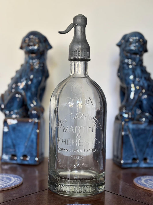 Vintage French Martin & Freres Paris Soda Syphon 1930s